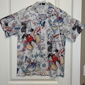 IBENIS Design by JB Men’s Disney Print Short Sleeve Shirt size Large / XL